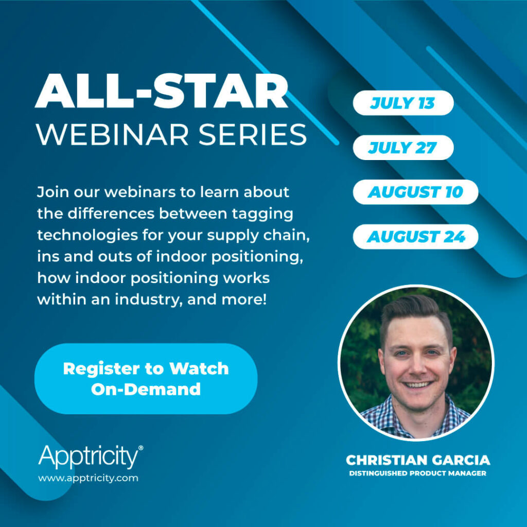 Apptricity All-Star Webinar Series with dates and host