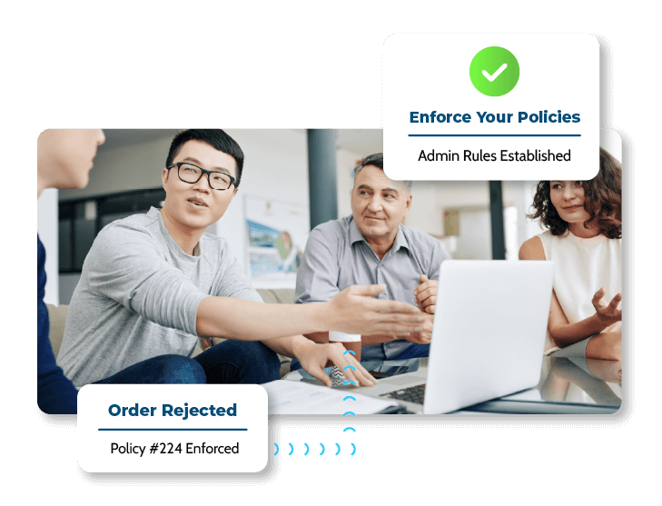 enforce policies with procure to pay software